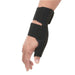 Close-up of the Breg Adjustable Universal Thumb Spica Brace by Brace Direct, worn by a model.