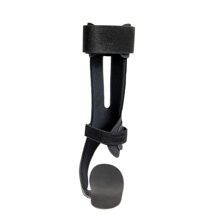 Rear view of the Ossur AFO Dynamic Brace with Flex Foot Design by Brace Direct, isolated on white.