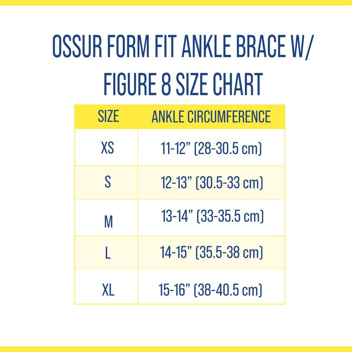 Ossur Form Fit Ankle Brace With Figure 8 Strap - B-212000001-XS - Brace Direct
