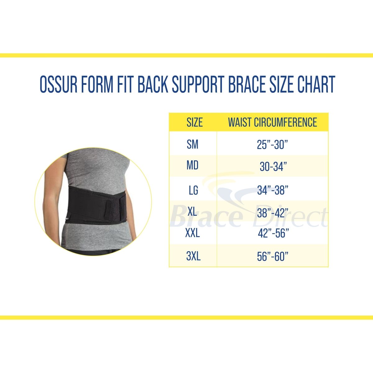 Ossur Form Fit Back Support Brace - 209143-S - Brace Direct