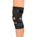 Side view of the Ossur Short Rebound Knee Brace - Polycentric Hinge Sleeve by Brace Direct, worn by a model.