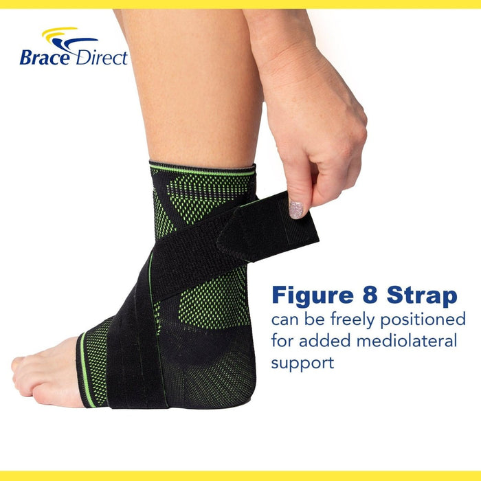 Brace Direct TaloStabil Sport Ankle Compression Brace with adjustable figure-eight strap for stability.